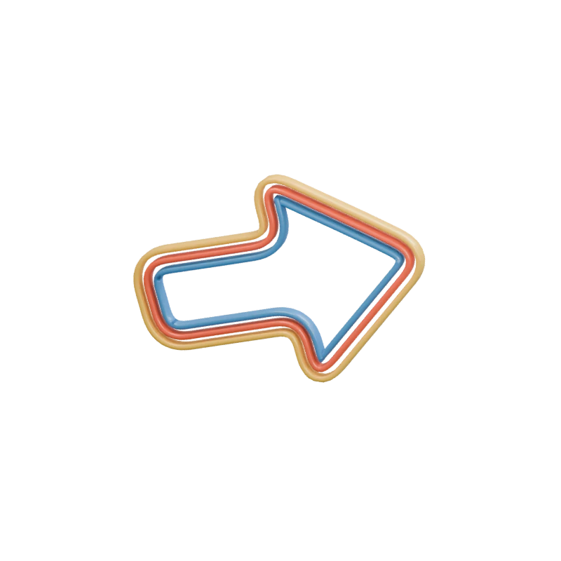 Les trois bandes du logo dessinent une flèche de développement.